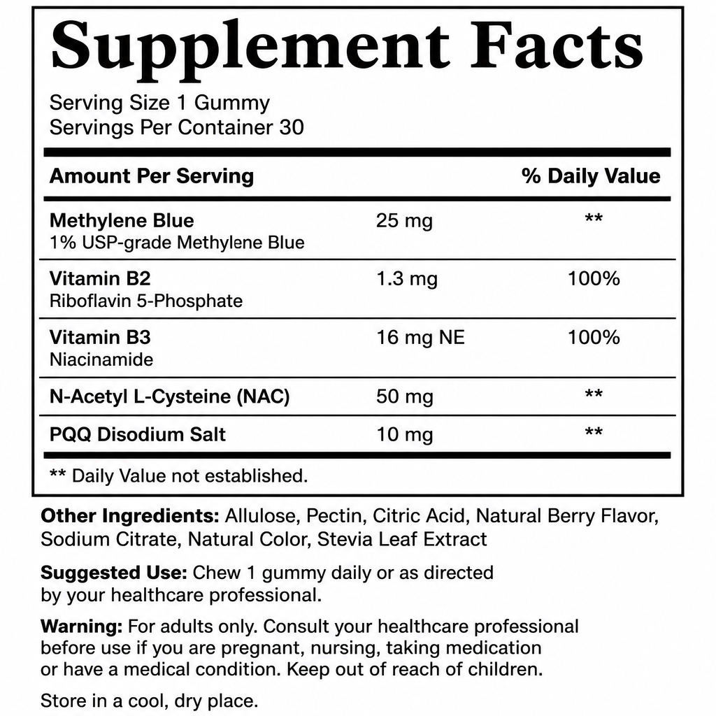 Methylene Blue Gummies
